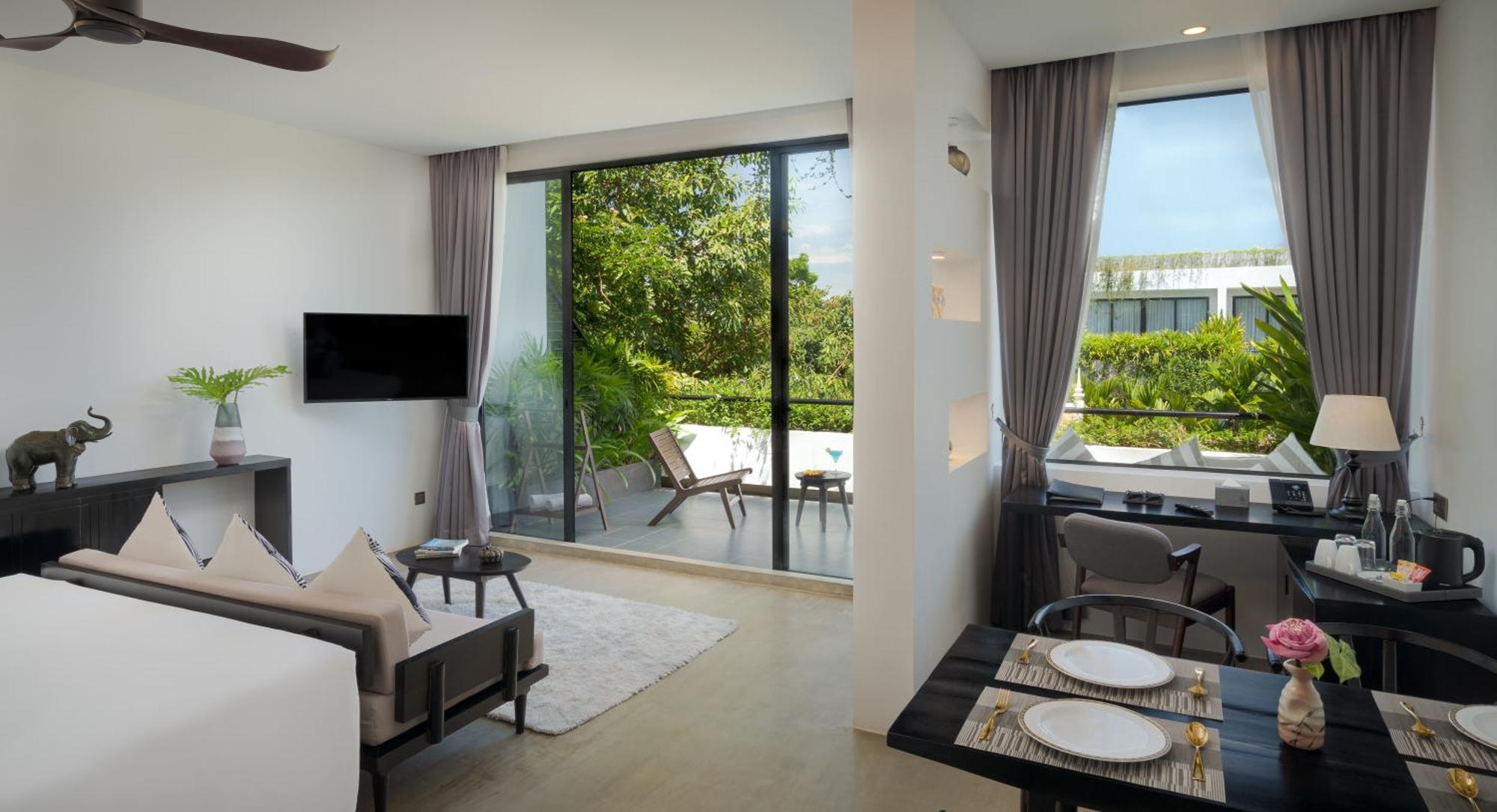 Eightfold Urban Resort سيام ريب المظهر الخارجي الصورة A living room at the hotel